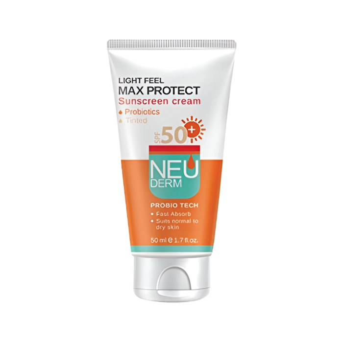 تصویر  کرم محافظ آفتاب +SPF50  مکس پروتکت انواع پوست رنگی 50ML - نئودرم