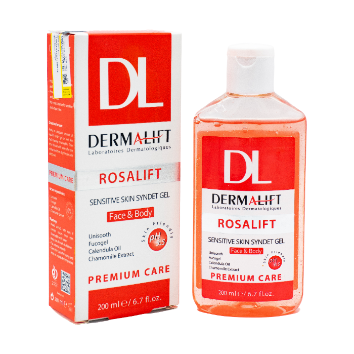 تصویر  ژل شستشوی غیر صابونی درمالیفت | Dermalift  پوست حساس رزاليفت 🍒