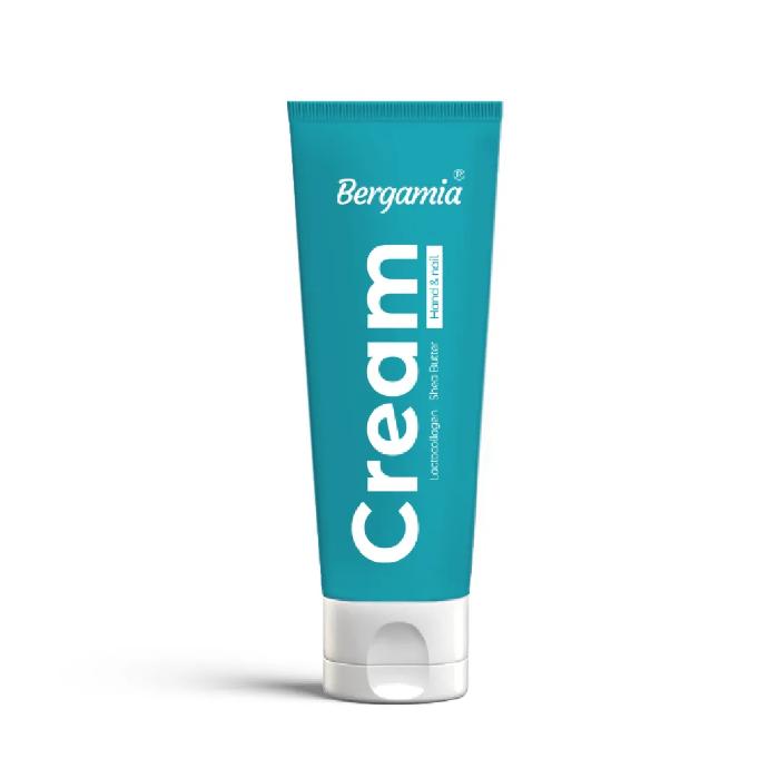 تصویر  کرم مرطوب كننده دست  و ناخن کلاژن شیر برند برگامیا| BERGAMIA حجم 75ml