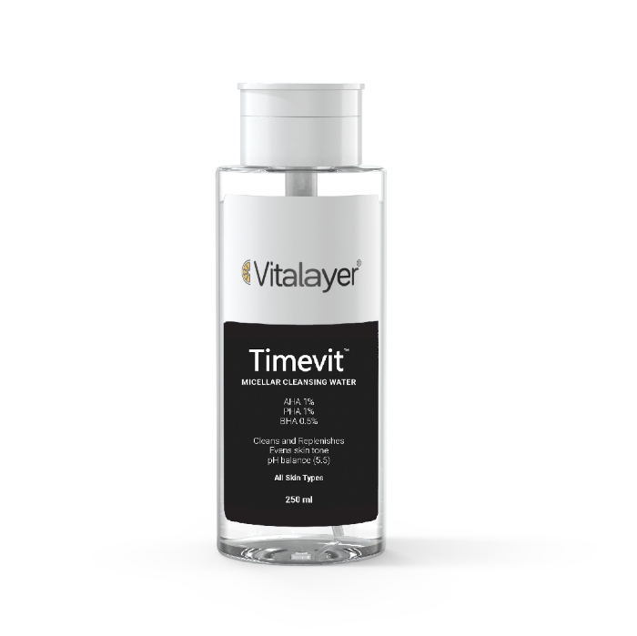 تصویر  محلول پاك كننده آرايش تایم ویت ویتالیر | VITALAYER حجم  250ml