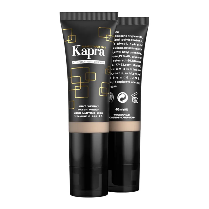 تصویر  کرم پودر لایت ویت برند کاپرا | KAPRA حجم 30ml