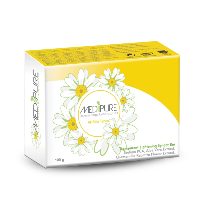 تصویر  (پن) شوینده غیرصابونی جامد شفاف روشن کننده مدیپور | MEDIPURE مقدار 100 گرم