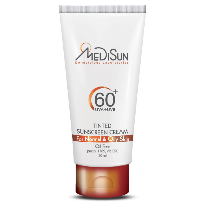 تصویر  کرم ضد آفتاب رنگی مدیسان SPF60 مدیسان | MEDISUN حجم 50 میل