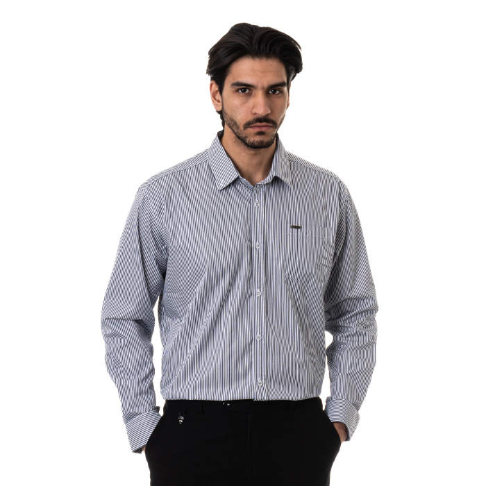 تصویر  پیراهن راه راه کلاسیک استین بلند نکست | NEXT