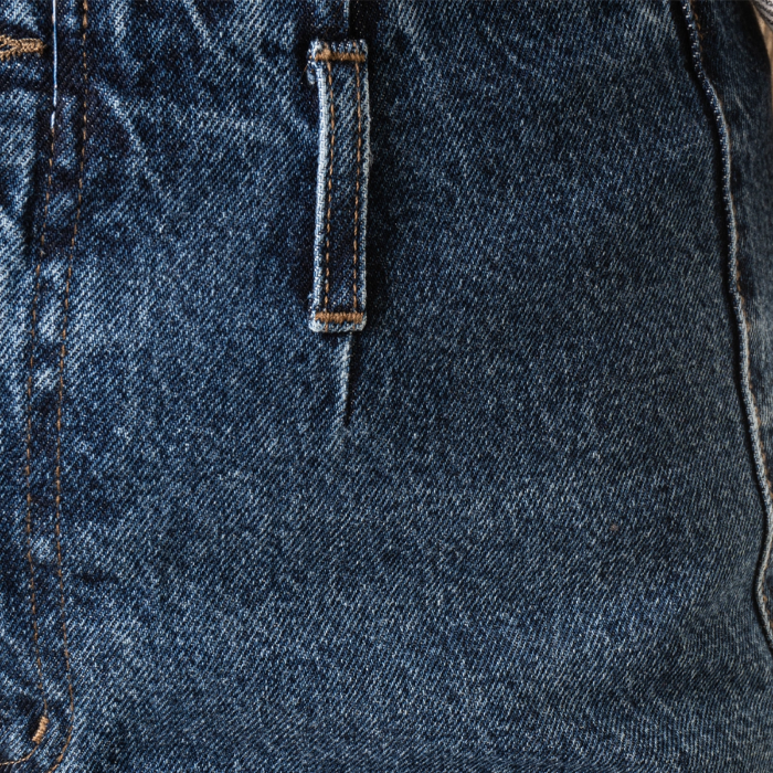 تصویر  شلوار جین  رویال جین | ROYAL JEANمدل واید لگ دمپا زاپ کمر ساده