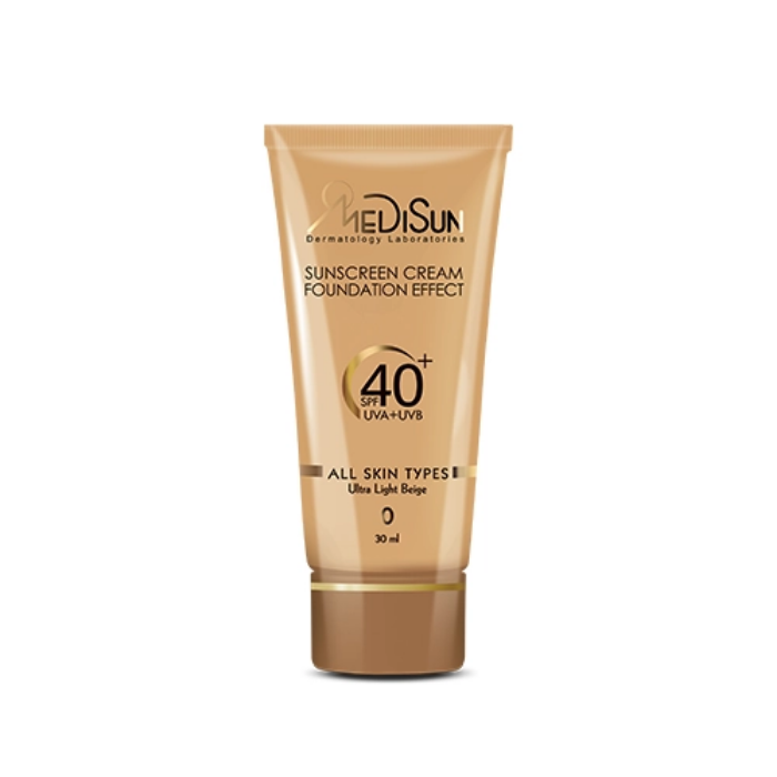 تصویر  ضد آفتاب کرم پودری  SPF40 تیوپی انواع پوست مدیسان | MEDISUNحجم 30 میل
