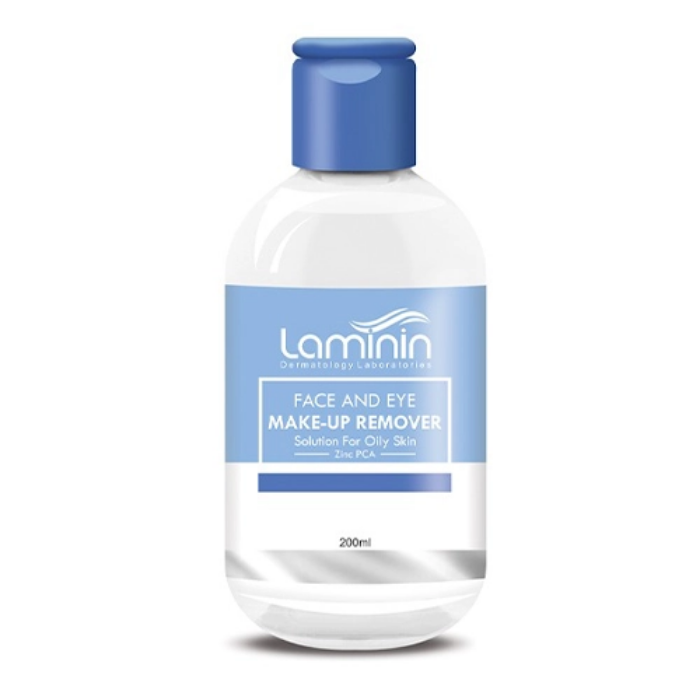 تصویر  محلول پاک کننده آرایش صورت و دور چشم پوست چرب لامینین | Laminin حجم 200 میل
