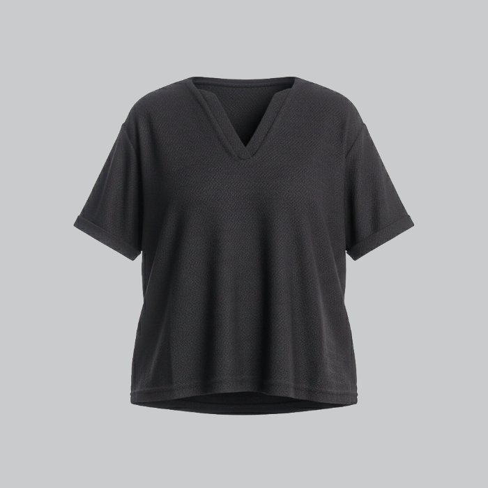 تصویر  تیشرت هفتی قاپک دار زنانه آر ان اس | RNS