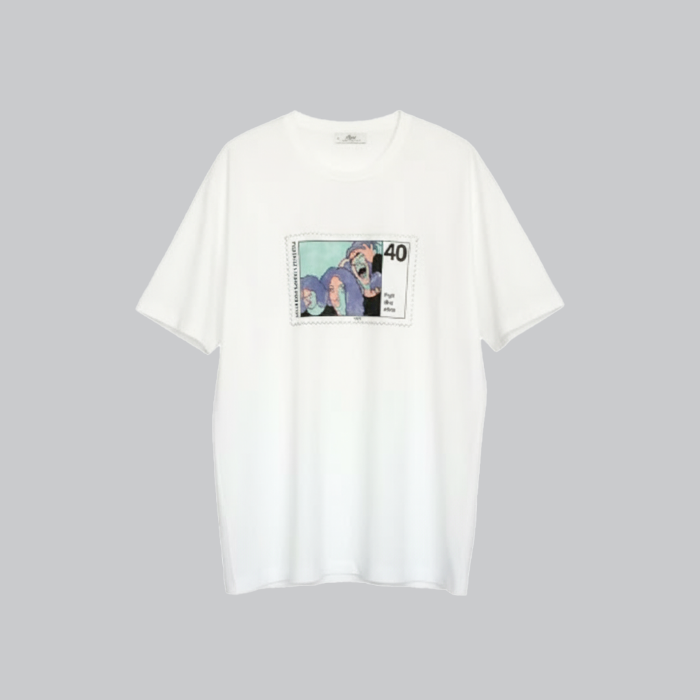 تصویر  تیشرت یقه گرد طرح 2 برند آلیوا | ALIVA