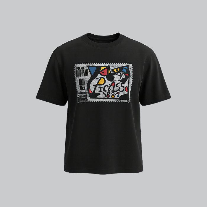 تصویر  تیشرت یقه گرد طرح 5 برند آلیوا | ALIVA