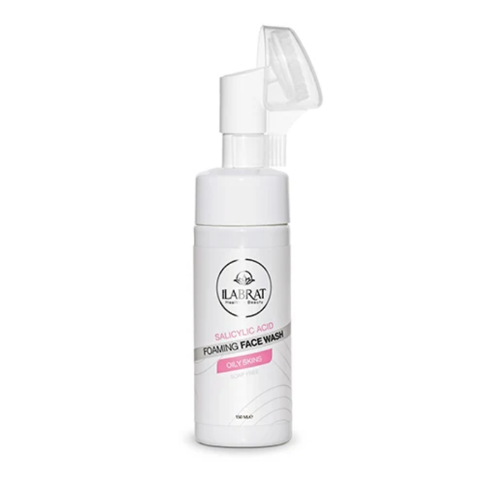 تصویر  فوم شستشوی صورت آنتی‌آکنه ایلابرت (براش‌دار) مخصوص پوست چرب و مستعد جوش |ILABRAT