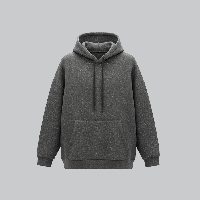 تصویر  هودی مردانه مدل باکسی طرح موکتی