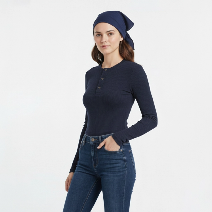 تصویر  بلوز زنانه گپ دکمه‌دار بهبود | Behboud