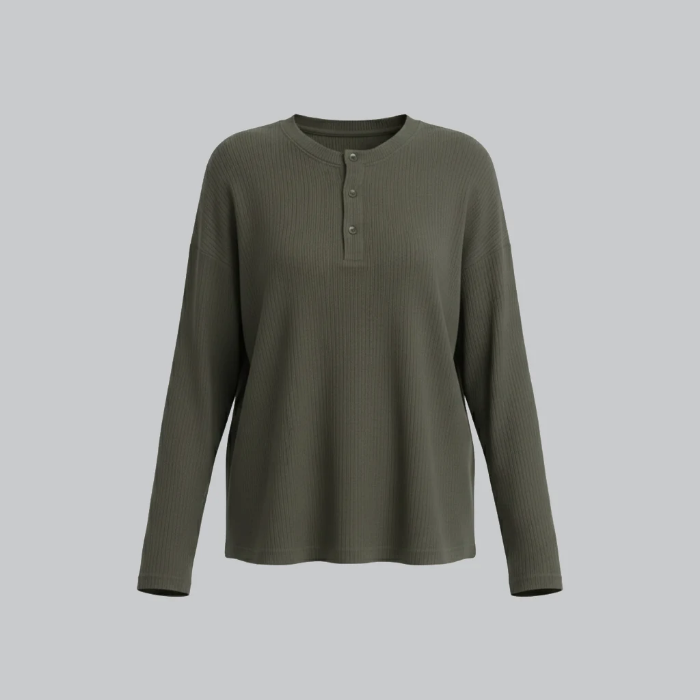 تصویر  بلوز زنانه گپ دکمه‌دار بهبود | Behboud