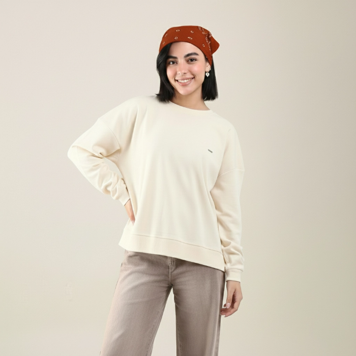 بلوز زنانه بهبود از جنس فانریپ (Fanrip) کشسان، با تن‌خور راحت و آزاد، در رنگ