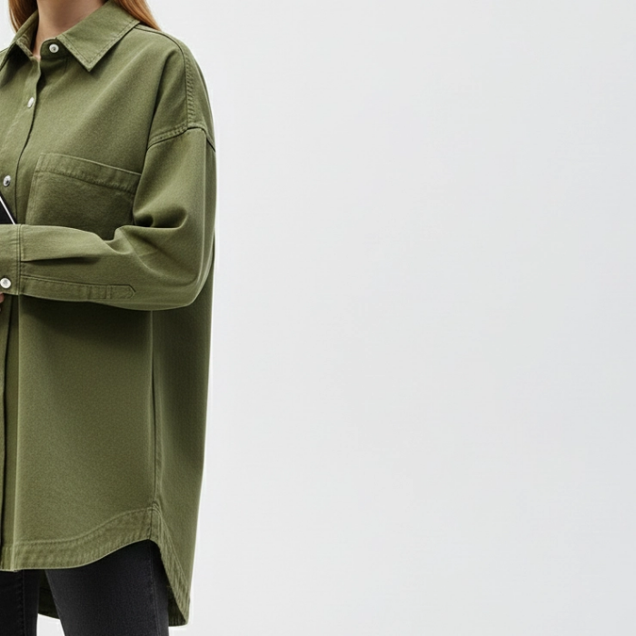 تصویر  کت کتان زنانه