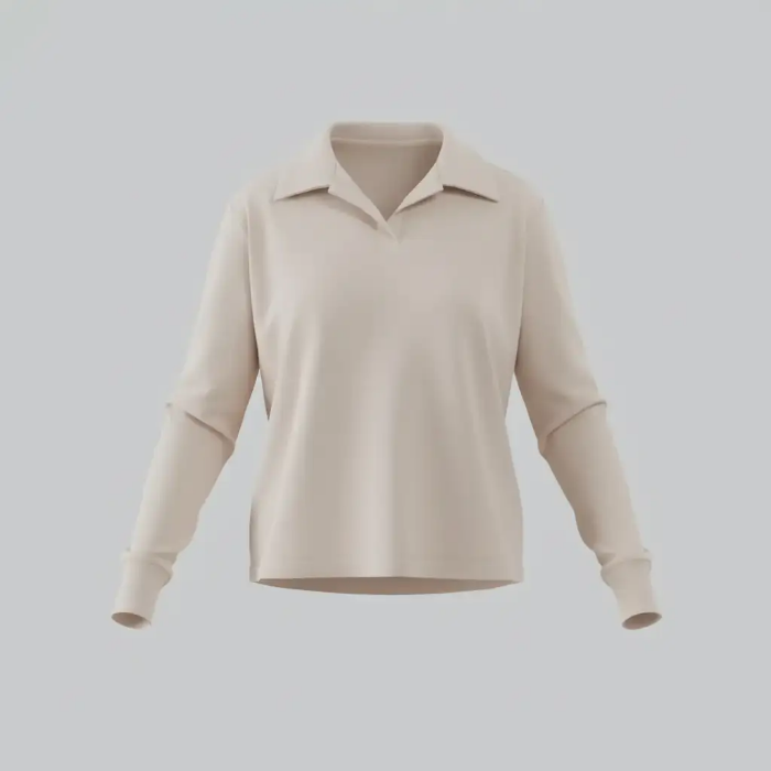 تصویر  بلوز زنانه یقه مردانه بهبود (جنس فانریپ) | Behboud