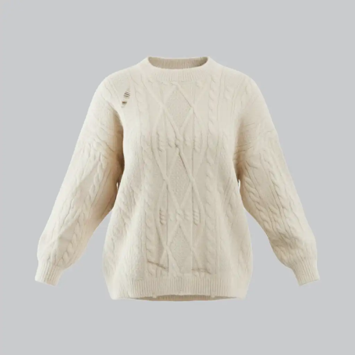 تصویر  بلوز بافت طرح‌دار زنانه بهبود | Behboud