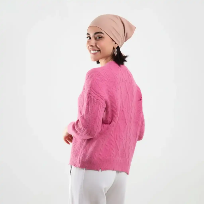 تصویر  بلوز بافت طرح‌دار زنانه بهبود | Behboud