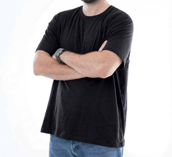 تصویر  تیشرت بیسیک رگولار وصله | vasleh