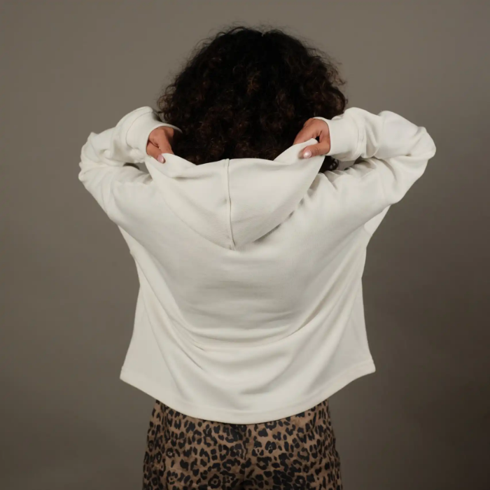 تصویر  هودی کراپ زنانه وصله | vasleh