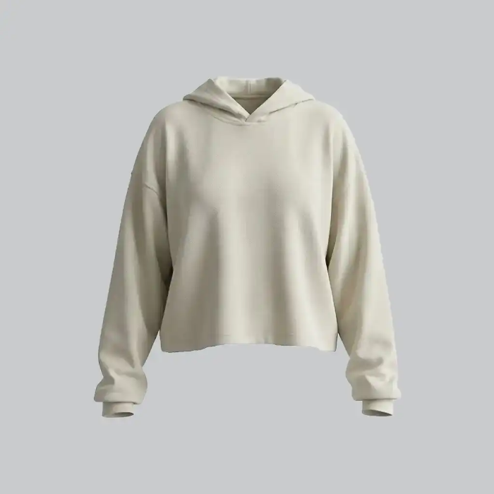 تصویر  هودی کراپ زنانه وصله | vasleh