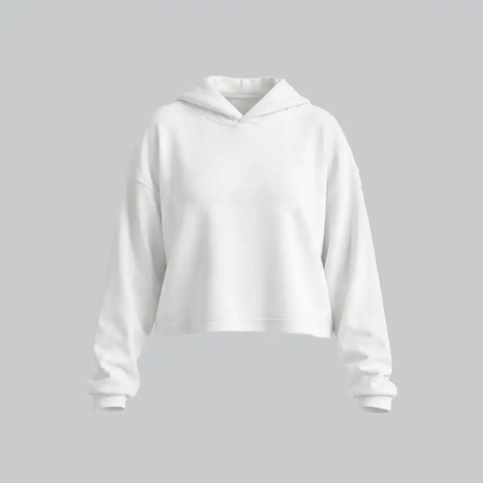 تصویر  هودی کراپ زنانه وصله | vasleh