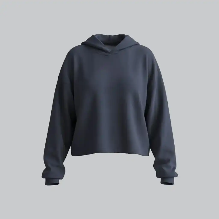 تصویر  هودی کراپ زنانه وصله | vasleh