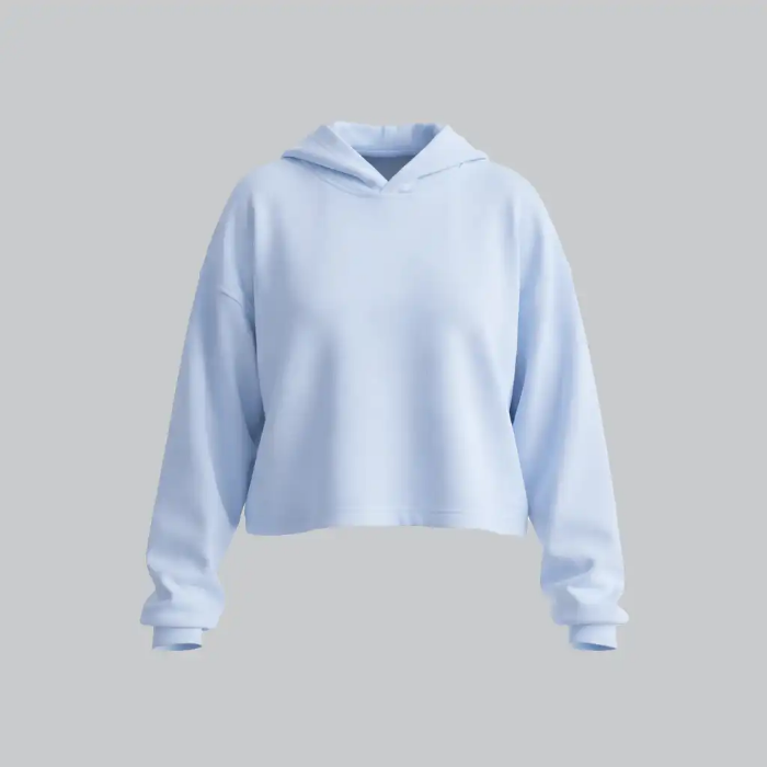 تصویر  هودی کراپ زنانه وصله | vasleh