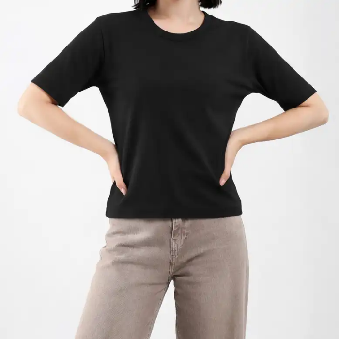 تصویر  تیشرت بیسیک رگولار وصله | vasleh