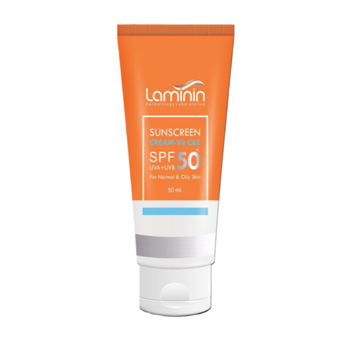 تصویر  کرم ضد آفتاب بی رنگ SPF50 لامینین | LAMININ حجم 50 میل