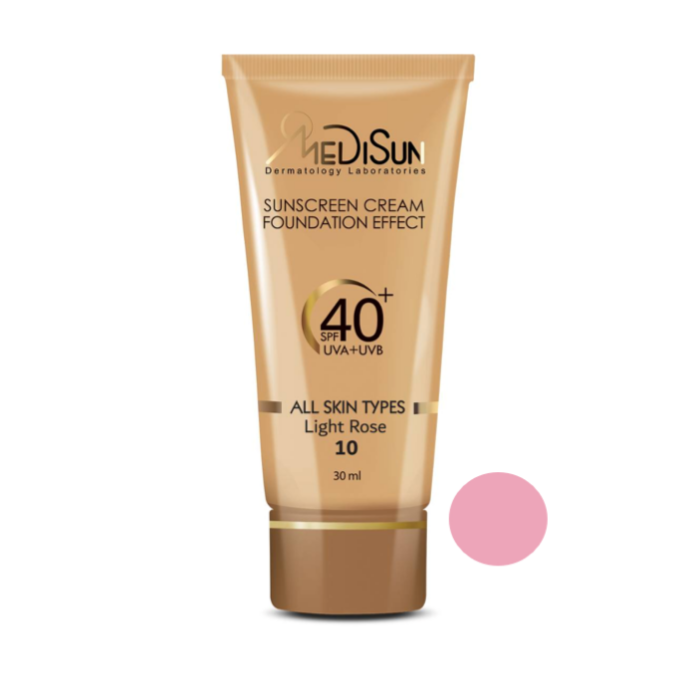 تصویر  ضد آفتاب کرم پودری  SPF40 تیوپی انواع پوست مدیسان | MEDISUNحجم 30 میل